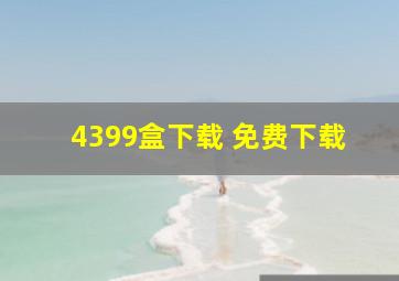 4399盒下载 免费下载